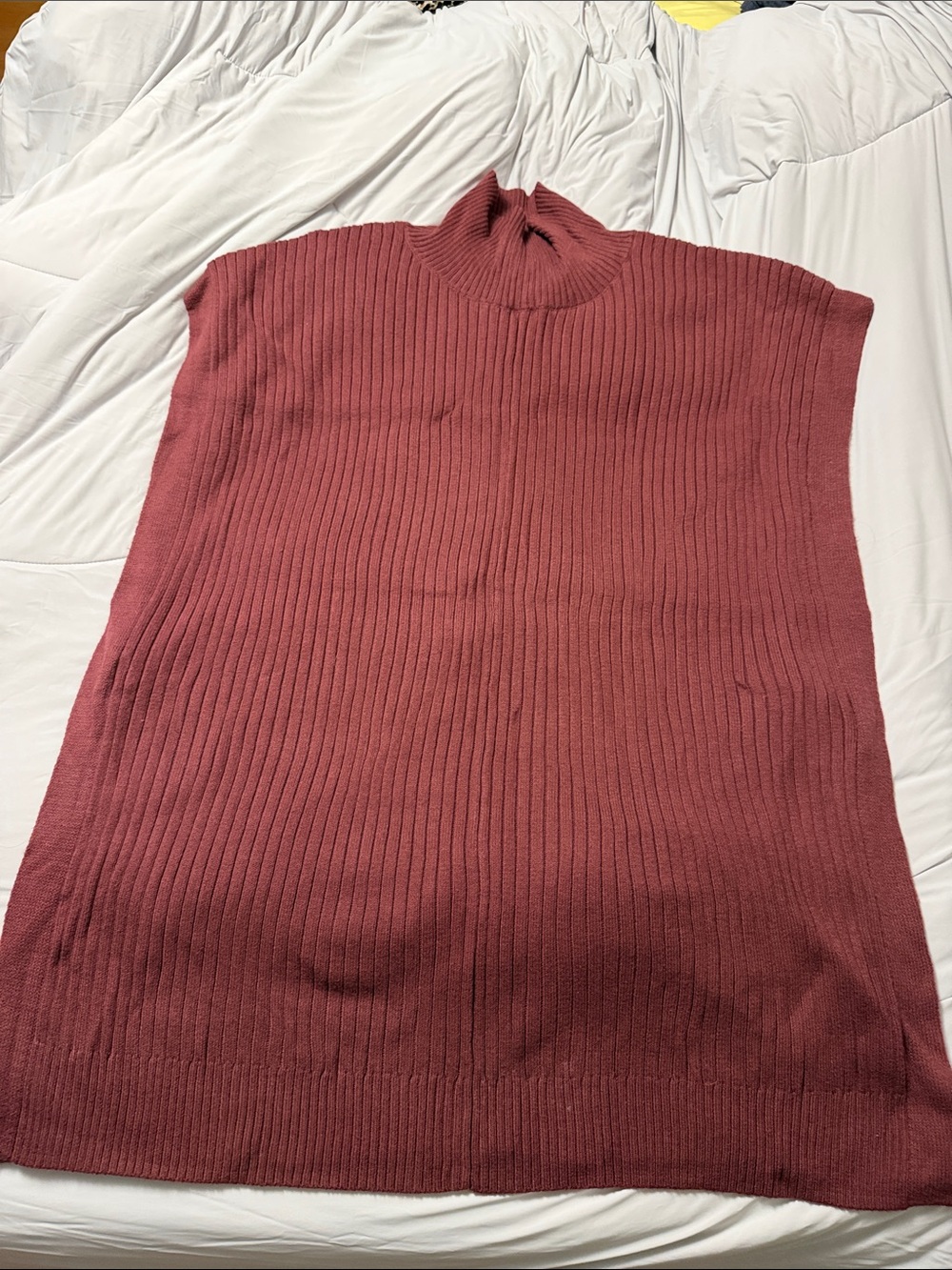 Banana Republic Ribbed Sleeveless Tunic in Dusty Rose